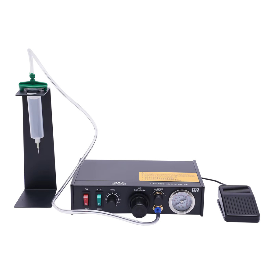 Halbautomatische Kleberspendermaschine in Schwarz für Elektronik, Schmuck und Maschinen mit minimalem Tropfen von 0,01 ml - Bild 2
