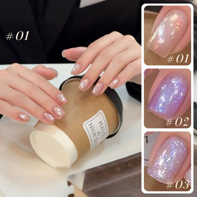 MIANEL Gel-Nagellack, Rosa, Schimmernd, 10 ml - Bild 1