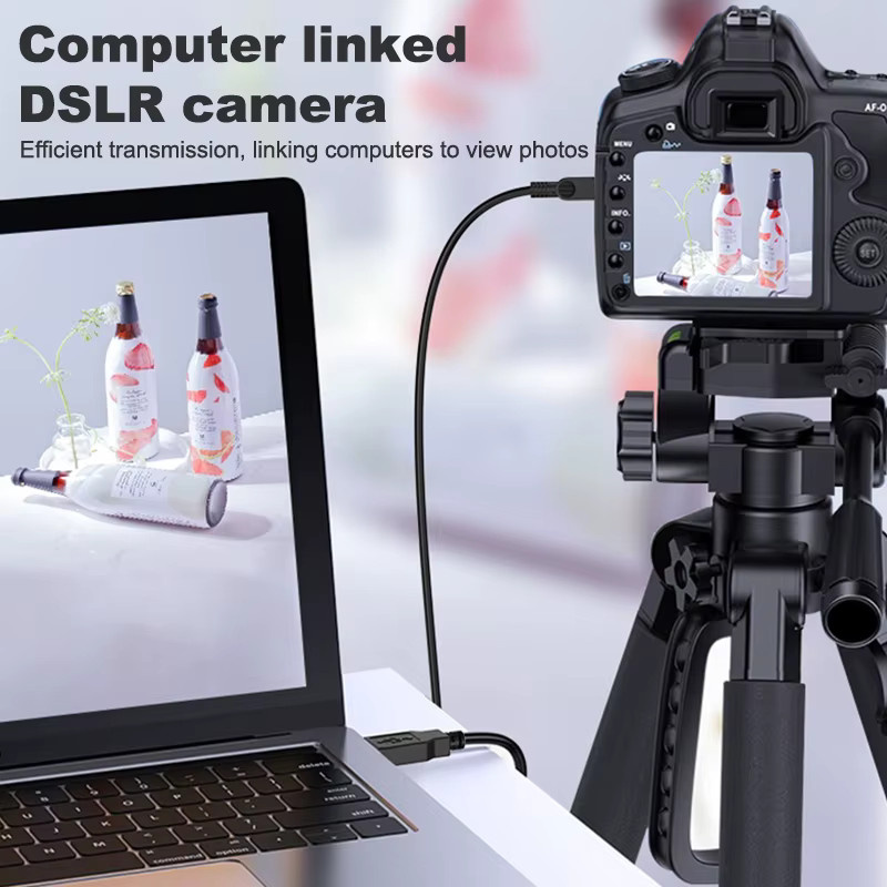 5YOA USB-Kabel Stecker auf Mini USB 5 Pin, 0,8 m, Schwarz - Bild 4