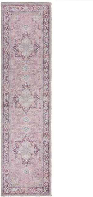 Waschbarer Läufer HALD Kadima Design in Rosa mit Orient-Medaillon-Muster, B/T: 60 x 230 cm - Bild 1