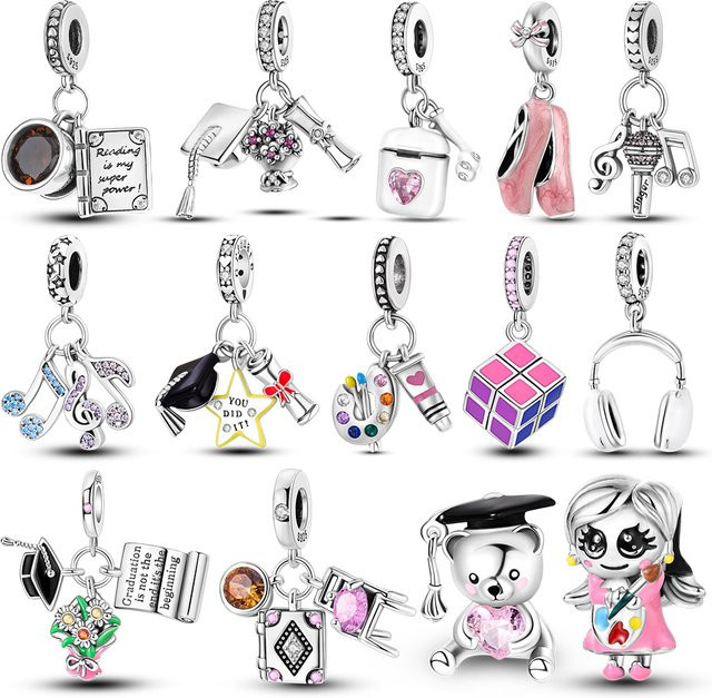 Charm 925 Silber, Perle, Damen - Bild 1