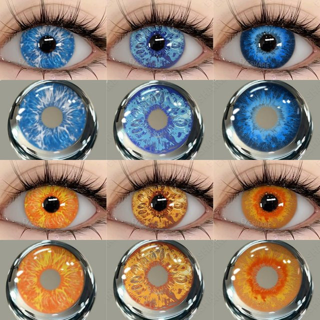 EYESHARE Farbige Kontaktlinsen Blau, 2 Stück - Bild 1