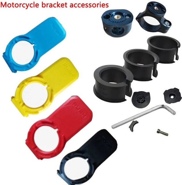 143 Series Modul-Montagezubehör für 360 Grad drehbare 4-Lock-Lenkerhalterung für Fahrrad- und Motorrad-Handyhalterungen in Rot - Bild 1