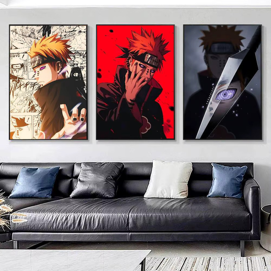 Vintage Naruto Anime Poster N-Nagato P-Pain Wandkunst aus Papier in Mehrfarbig, B: 15,0 cm, H: 15,0 cm - Bild 2