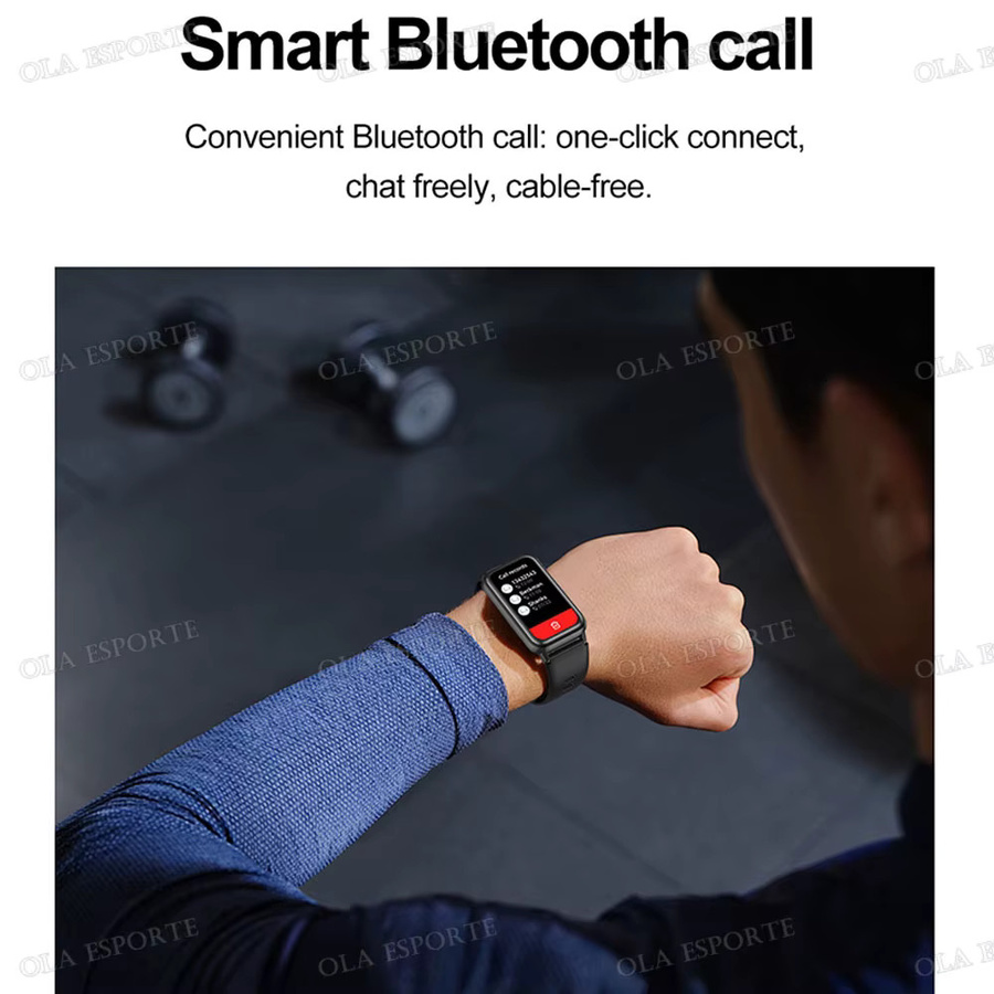 Ola Esporte Smartwatch, Gold, Silikon, NFC, Bluetooth, IP68 wasserdicht - Bild 4