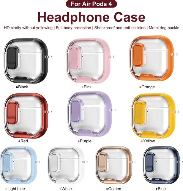 Schutzhülle für AirPods Pro 2 mit integriertem Telefonhalter in Orange von DO AS YOU WISH - Bild 1