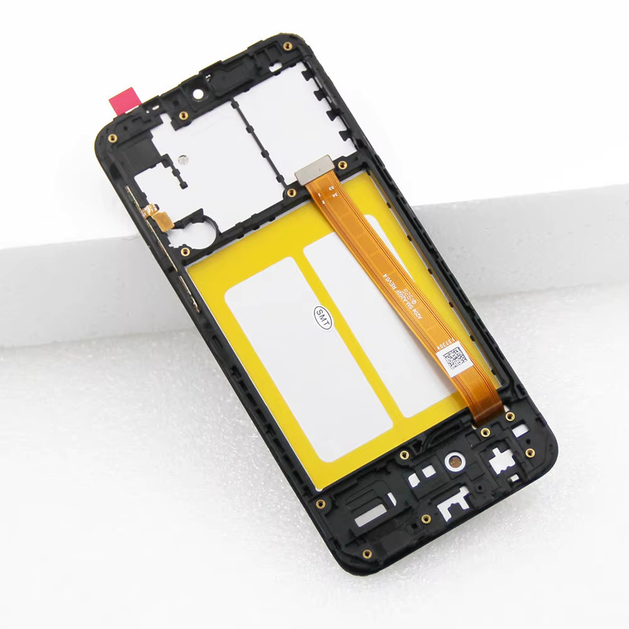 Sinmaytai LCD Display Touchscreen Digitizer Montage mit Rahmen für Samsung Galaxy A20e in Schwarz - Bild 5