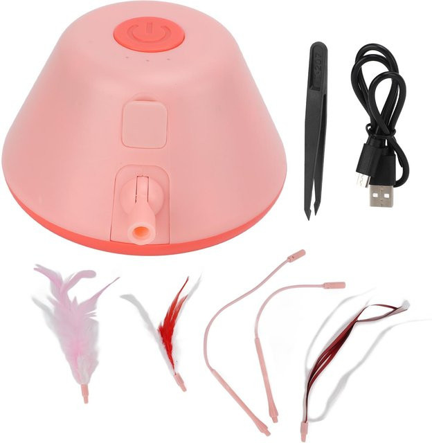 KONNWEI Automatisches Katzenspielzeug Interaktiv, 3 Modi, LED, Grün rosa - Bild 1