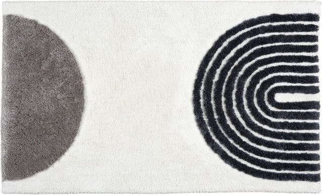 Schöner Wohnen Badematte Barbados Semi-Circle mit grafischem Linienmuster, Breite: 67 cm, Tiefe: 110 cm - Bild 1