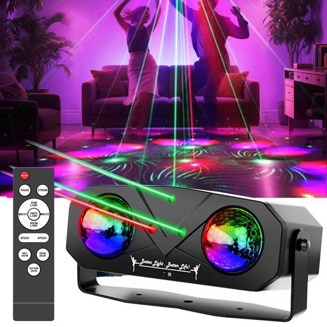 AMARYLLIS DJ Party Disco Ball mit Fernbedienung und Sound-Aktivierung für Club und Bühne - Bild 1