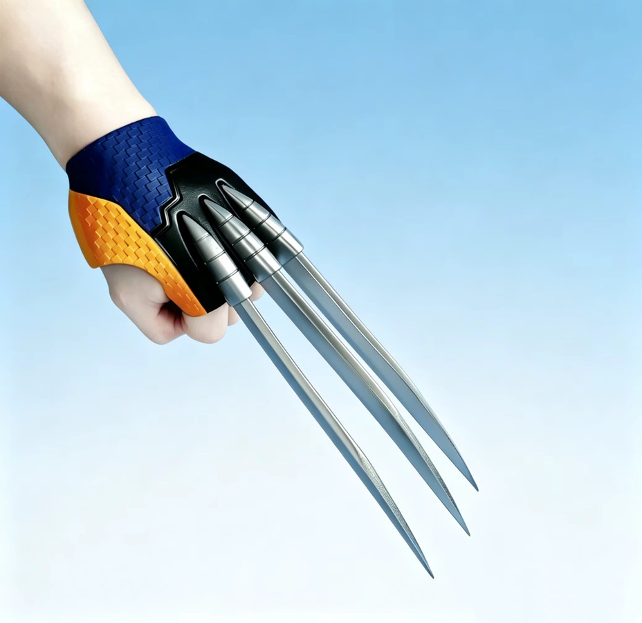 Bandai Marvel Wolverine-Klauen-Handschuhe, Cosplay Tragbare Requisiten, Modell Desktop-Ornament - Bild 2