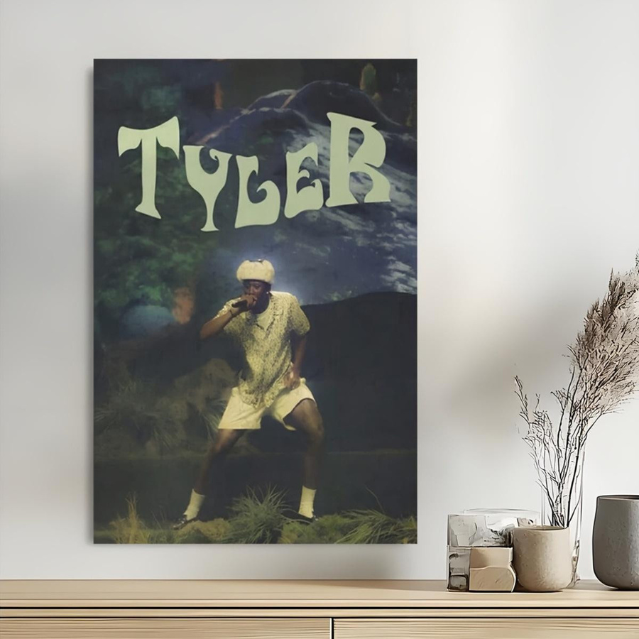 Tyler The Creator Live-Performance Wandteppich von JMG Household Supplies, Mehrfarbig, B: 40 cm, H: 60 cm - Bild 3