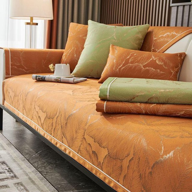Chenille-Jacquard-Sofakissen von Super Six mit floralem Design, B/B: 70 x 70 cm - Bild 1
