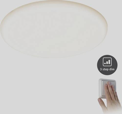 Paulmann Veluna VariFit LED-Einbauleuchte rund, Weiß, 21W, dimmbar, IP44 für Bad und Feuchträume, Durchmesser: 21,5 cm - Bild 3