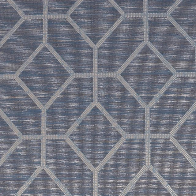 Boutique Luxury Vliestapete Asscher Geo in Sapphire Blau mit geometrischem Muster, Breite: 0,52 m, Länge: 10,05 m - Bild 1