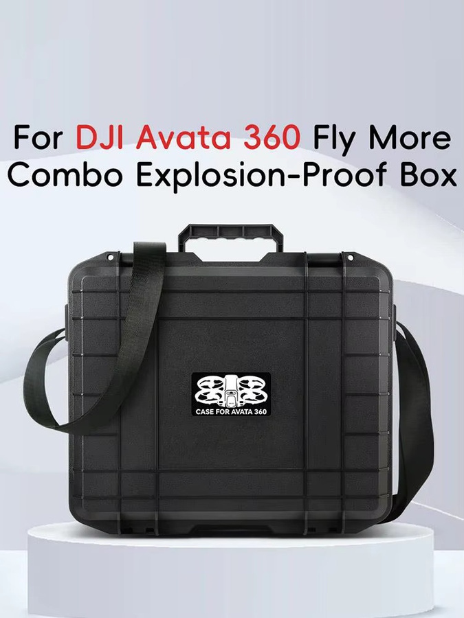 DJI Sicherheits-Explosionsschutzbox für Avata 360 Fly More Combo, schwarze Hartschalen-Tragetasche für Drohnenzubehör - Bild 5