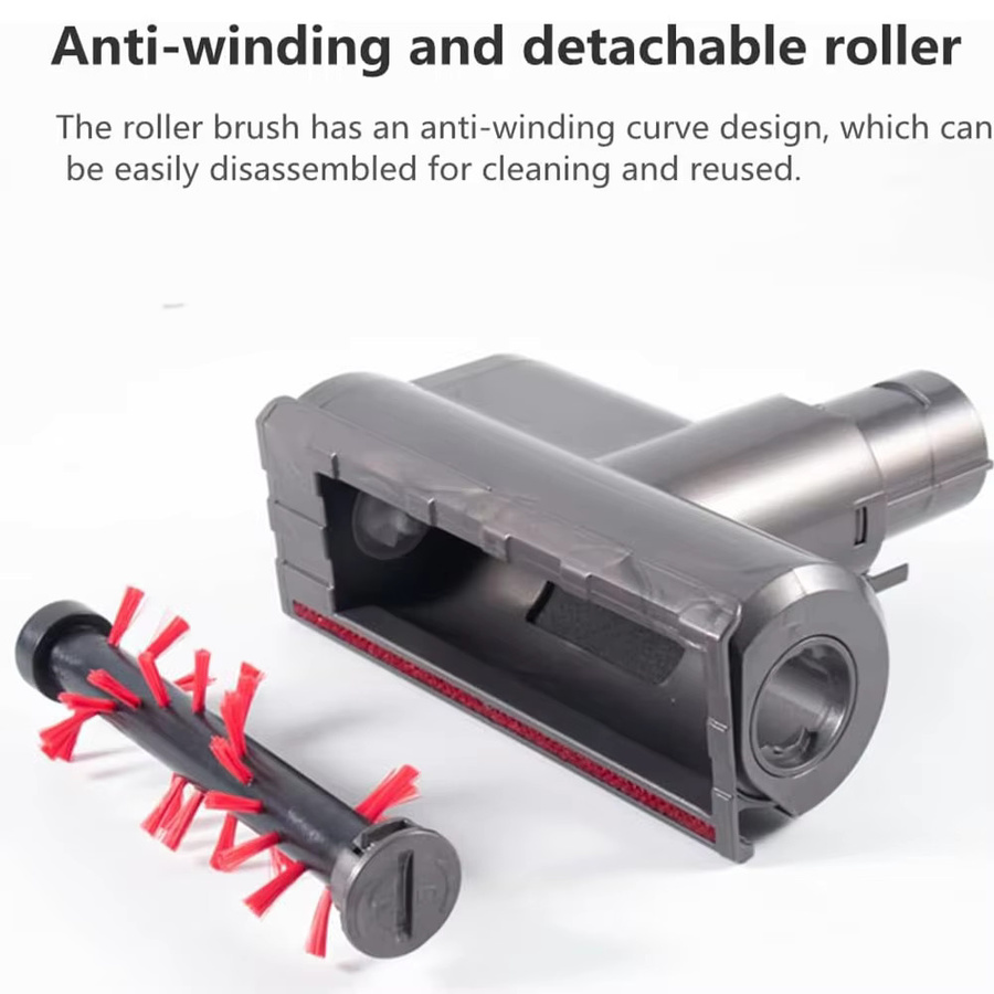Mini motorisierter Werkzeug-Pinselaufsatz für Dyson Staubsauger V7 V8 V10 V11 V15 in Grau - Bild 3