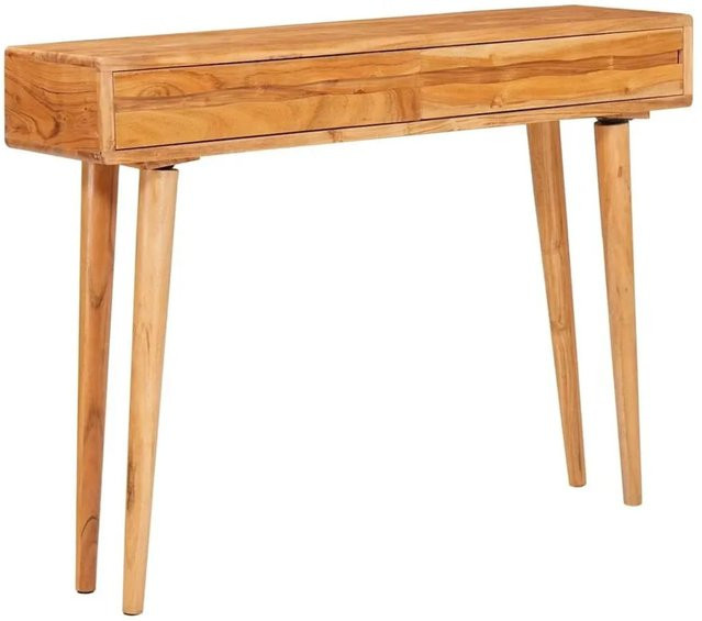 vidaXL Konsolentisch aus Akazienmassivholz in Braun, B/T/H: 110 x 30 x 80 cm - Bild 1