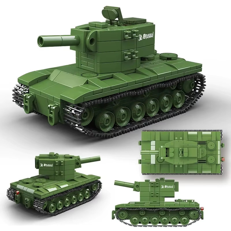 QUANGUAN KV-2 Schwerer Panzer, Bausatz, Modellspielzeug - Bild 2