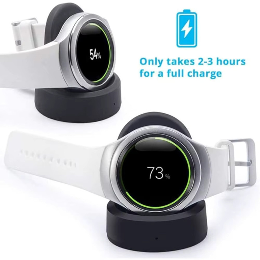 Samsung Galaxy Watch Ladegerät Ersatz-Ladekabel für SM-R800 SM-R810 SM-R815 in Schwarz von Indekos - Bild 3