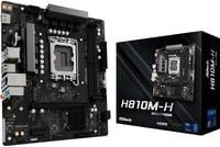 ASRock H810M-H Mainboard LGA1851 DDR5 Ethernet/LAN Schwarz - Bild 1
