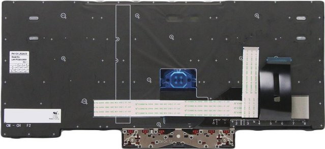 Lenovo Sunrex Ersatztastatur für ThinkPad P14s Gen 1, P14s Gen 2, T14 Gen 1, T14 Gen 2 mit Trackpoint, hinterleuchtet, QWERTZ Deutsch, Schwarz - Bild 1