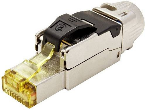 Roline RJ-45-Stecker Kat.8 Class I Feldkonfektionierbar Silber - Bild 1