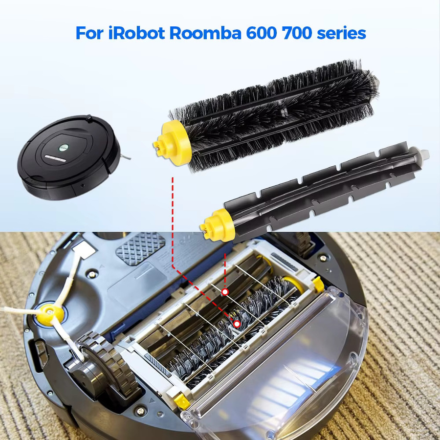 Hauptbürste für iRobot Roomba 600 und 700 Serie in Schwarz - Bild 4