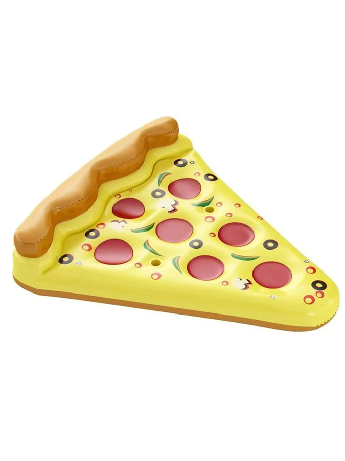 Aufblasbare Pizza Schwimminsel AZULBLANCO in Gelb und Mehrfarbig, Durchmesser: 152,4 cm - Bild 4