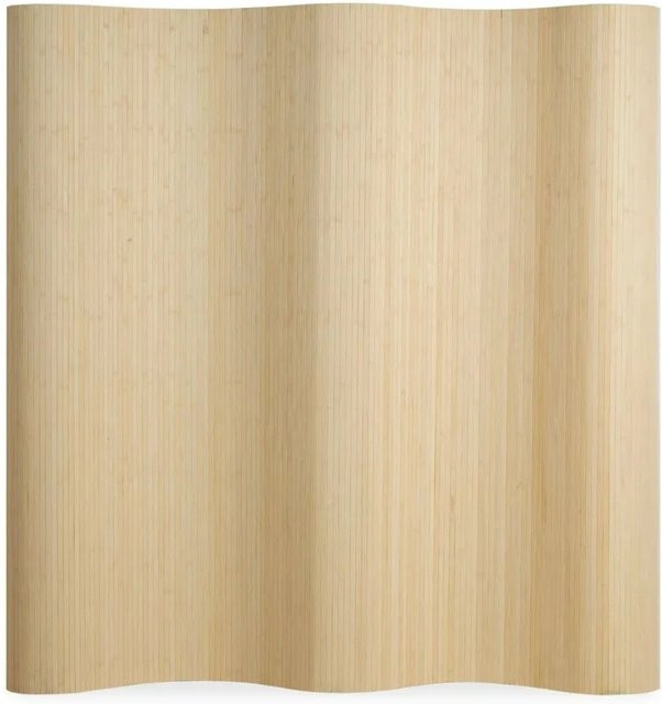 Homestyle4u Paravent Raumteiler aus Bambus in Hellbraun B: 250 cm, H: 200 cm - Bild 1