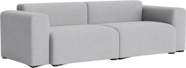HAY Mags 2,5-Sitzer Sofa Kombination mit 1 Low Armrest in Grau mit Schichtholzrahmen und Schaumstoff - Bild 1