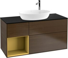 V&B Waschtischunterschrank Finion Wandbeleuchtung in Platin, Breite: 120 cm, Höhe: 50,1 cm, Tiefe: 50,1 cm - Bild 1