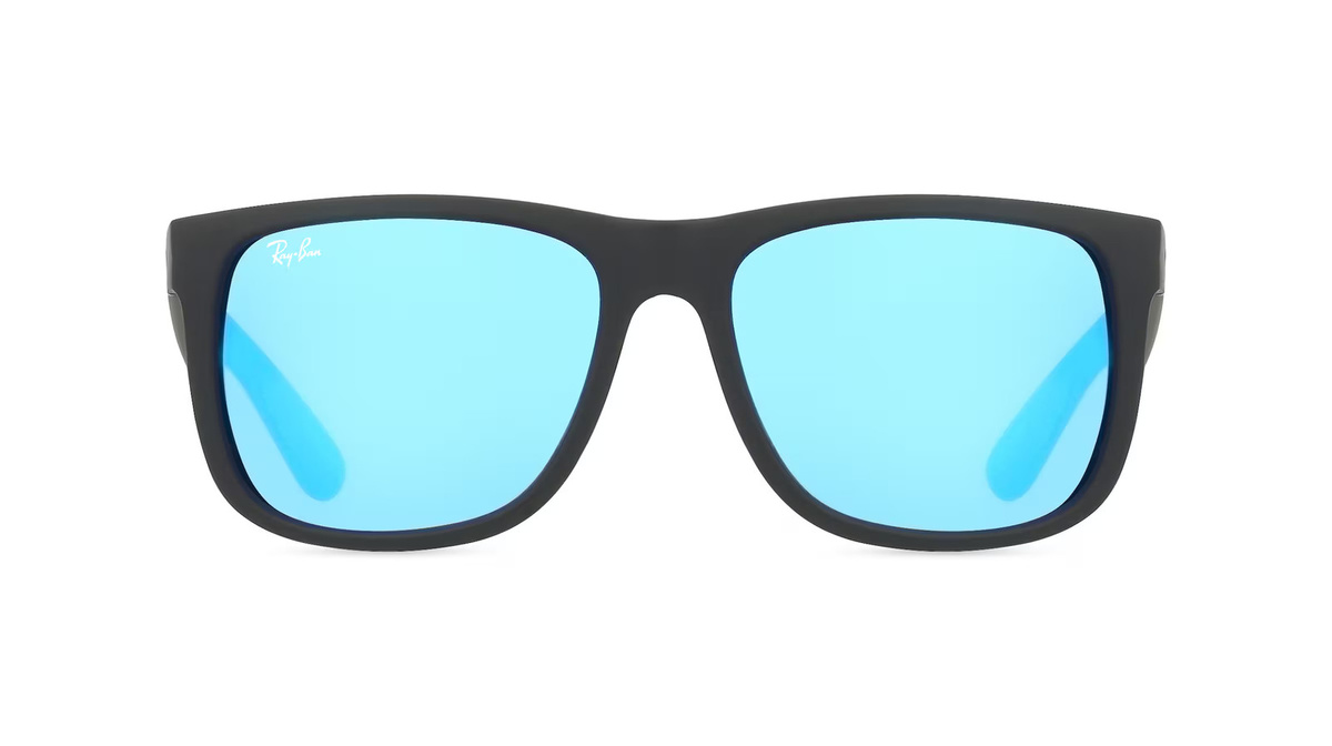 Ray-Ban RB 4165 Justin Sonnenbrille, Vollrand, Quadratisch, Kunststoff, Herren, schwarz - Bild 1