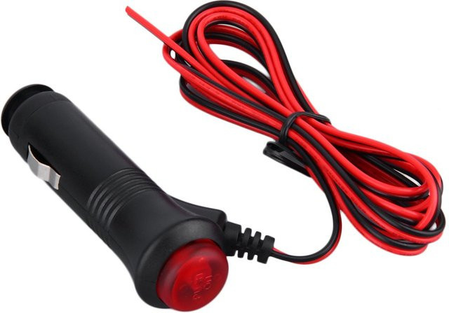 KEBETEME Auto Ladegerät mit Ein-Aus-Schalter und 1,5 Meter Kabel für 12V 24V Zigarettenanzüger Buchse in Schwarz - Bild 1