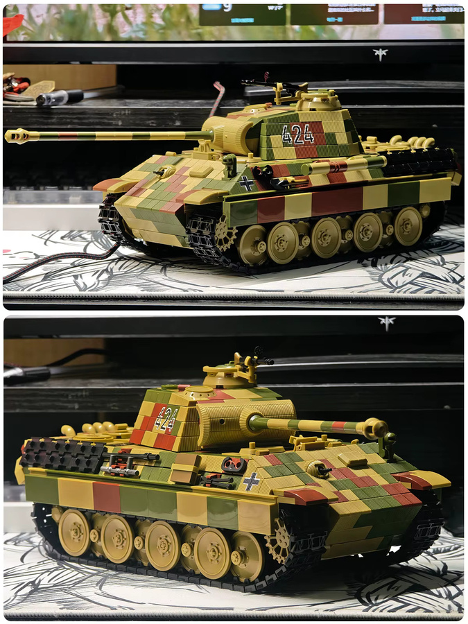 MEOA Leopard Panzer Typ A, Panzermodelle, 424 Teile - Bild 3