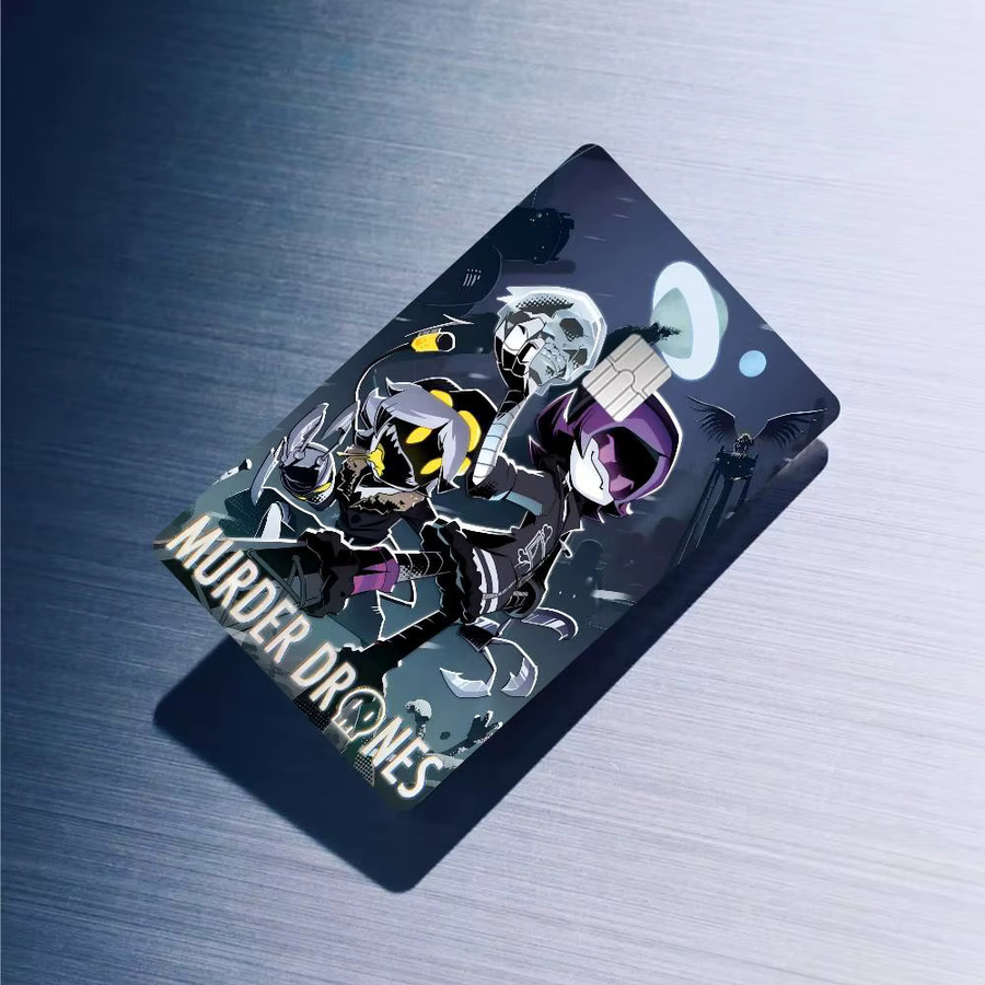 M-Murder D-Drones Anime Aufkleber Set, 4 Stück, Multicolor, ultradünne Schutzfolien für Debitkarten - Bild 6