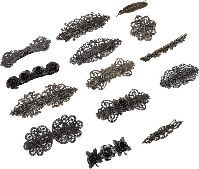 Koogeelife Haarspangen, Blume, Bronze, Legierung, Unisex - Bild 1