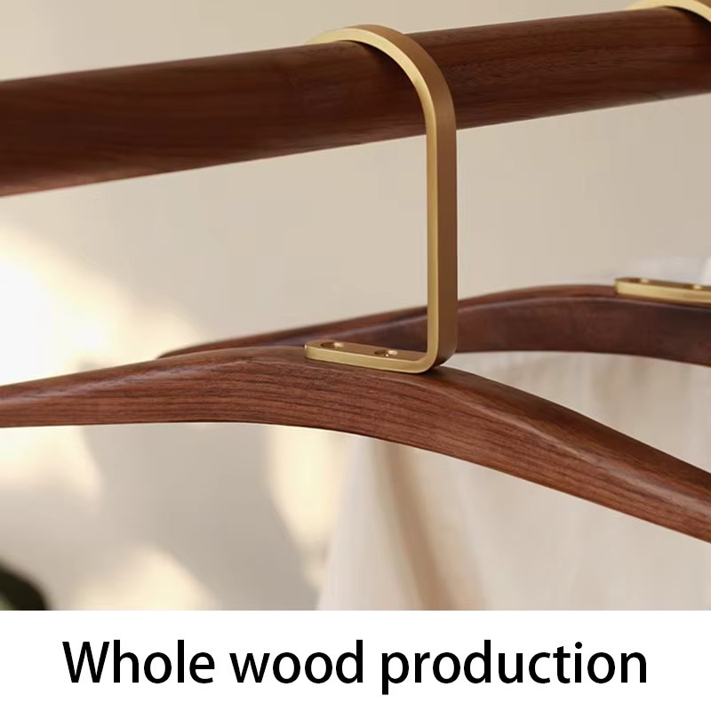 Oeny Kleiderbügel aus Holz in Braun zur platzsparenden Aufbewahrung von Kleidung und Shirts - Bild 3