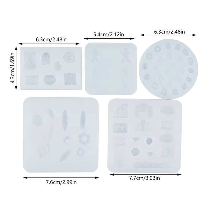 KOQZM Mini-Brot-Keks-Kuchen-Silikonform, Zubehör, transparent - Bild 2