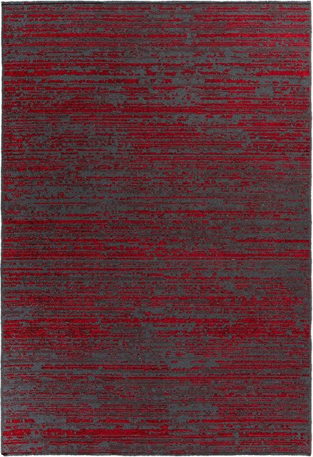 Kayoom Flachflorteppich Kalea 125 in Rot mit Relief-Design im Used-Look, B/H/L: 120 x 0,8 x 170 cm - Bild 1
