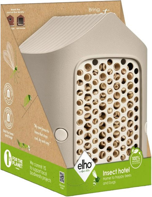 Elho Insektenhotel Cosy in Beige-Weiß mit 18 cm Durchmesser - Bild 1
