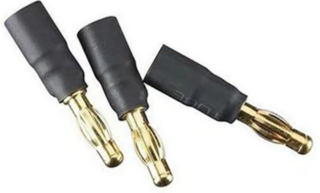 2/3 Stück Bananenstecker-Adapter Set mit 6,0mm Buchsen und 4,0mm Steckern in Gold für RC ESC Motor und Ladegeräte - Bild 1