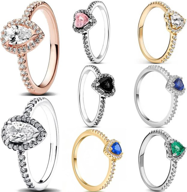 Potdemiel Ringe, 925 Silber, Herzförmig, Damen - Bild 1