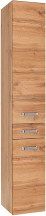 HELD MÖBEL Seitenschrank Bologna in Eiche Optik, Farbe Braun/Mehrfarbig, B/H/T: 30 x 180 x 35 cm - Bild 1