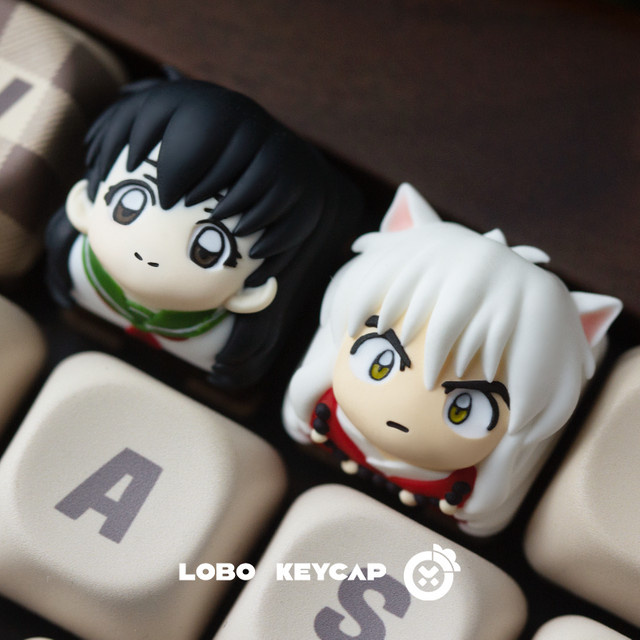 Ajazz Inuyasha Higurashi Kagome Harz Tastenkappen für mechanische Tastaturen, Single Esc Ersatz, Multicolour, OEM R4 - Bild 1