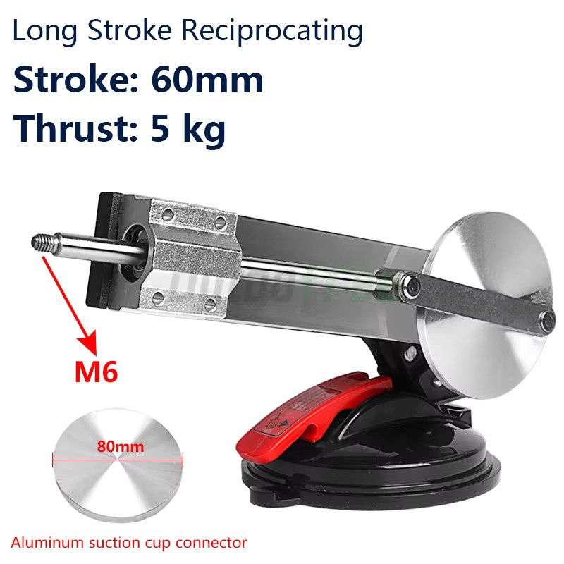 Onkel.J Mini-Teleskop-Linearantrieb in Silber mit 60 mm Hub und 3XLR-Anschluss, 3–24 V - Bild 2