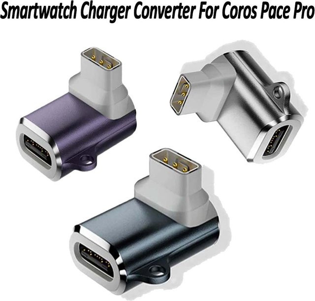 Coros Smartwatch Ladegerät Konverter für Coros Tempo Pro mit LED-Licht in Silber - Bild 1