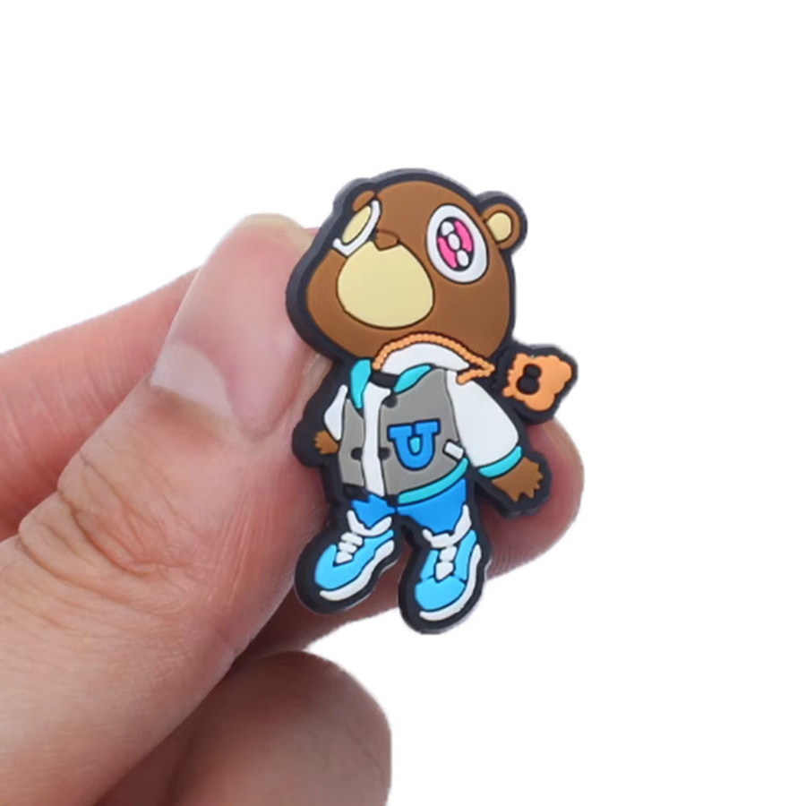 Kanye Bear Pop-Figur PVC, 16 Stück/Set, Schuh-Charms, Kinder - Bild 3