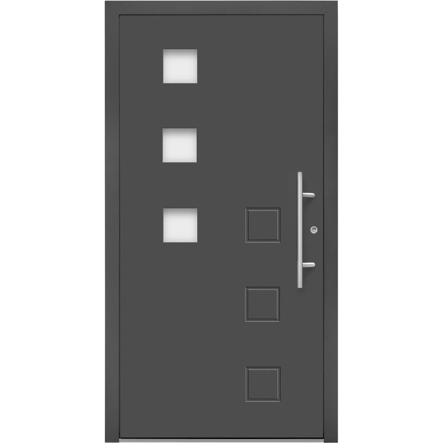 Splendoor Moderno M510/B Aluminium-Haustür mit Glaseinsatz in Anthrazit Metallic, B: 110 cm, H: 210 cm, Anschlag Rechts - Bild 2