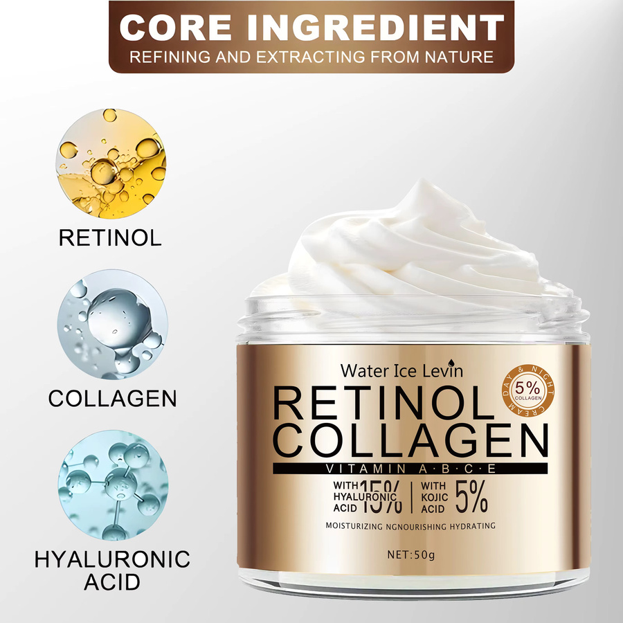 Water Ice Levin Retinol-Kollagen-Creme, mit Hyaluronsäure und Niacinamid, für reife Haut - Bild 2